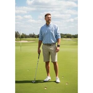 NWT Cutter & Buck Mens Shirt 100% Cotton X-Large Long Sleeve Button Down